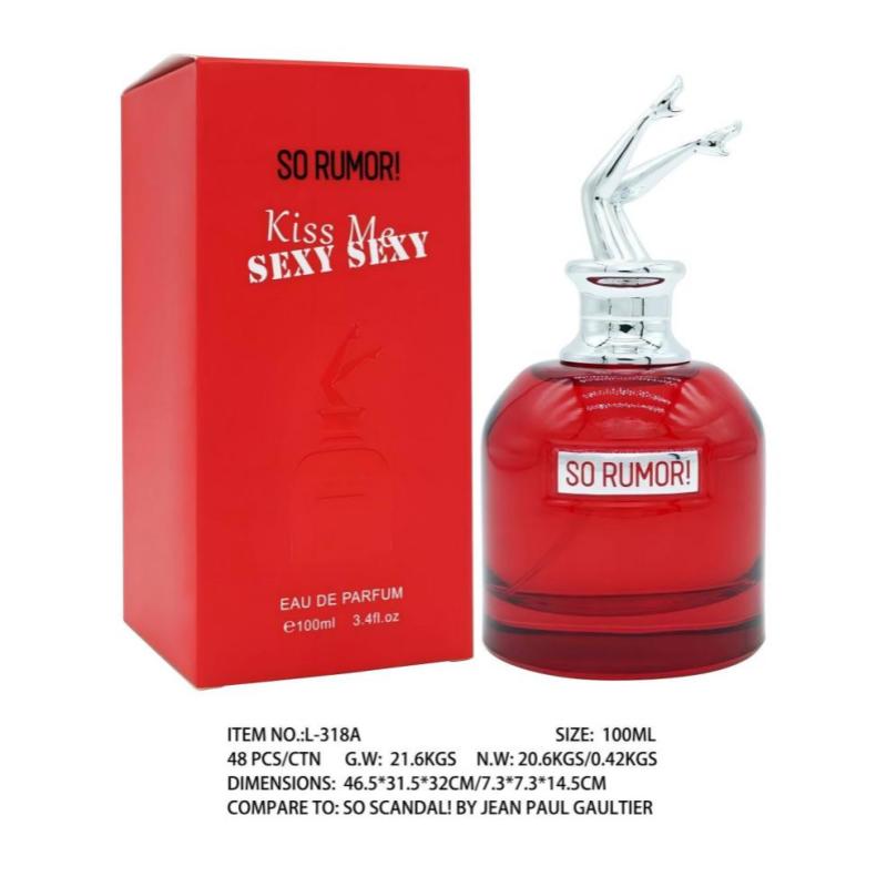 Perfume Fragrance Dupe - Luxus-Damenparfüm 100ml, langanhaltend, Scandal Legs Flakon,